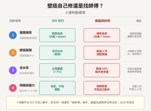 壁癌自己修還是找師傅